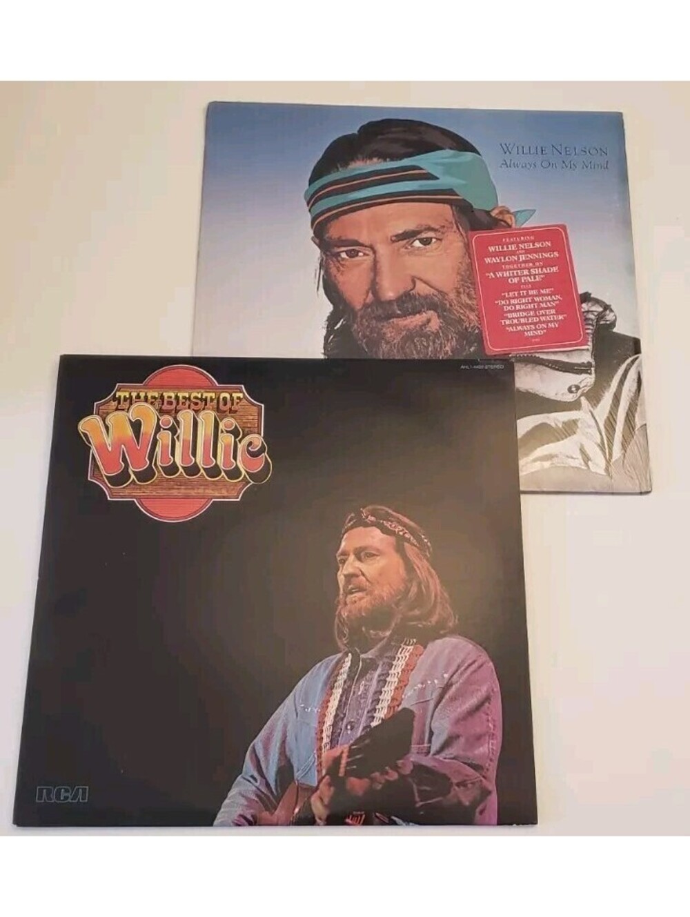 The Best of Willie Nelson Vinyl Record Album LP & Always on My Mind VTG Country
